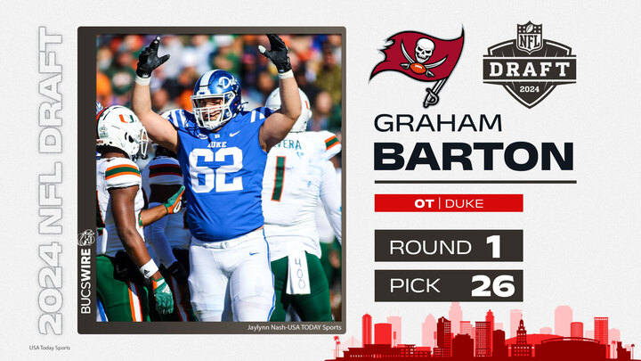 Graham Barton drafted by the Tampa Bay Buccaneers