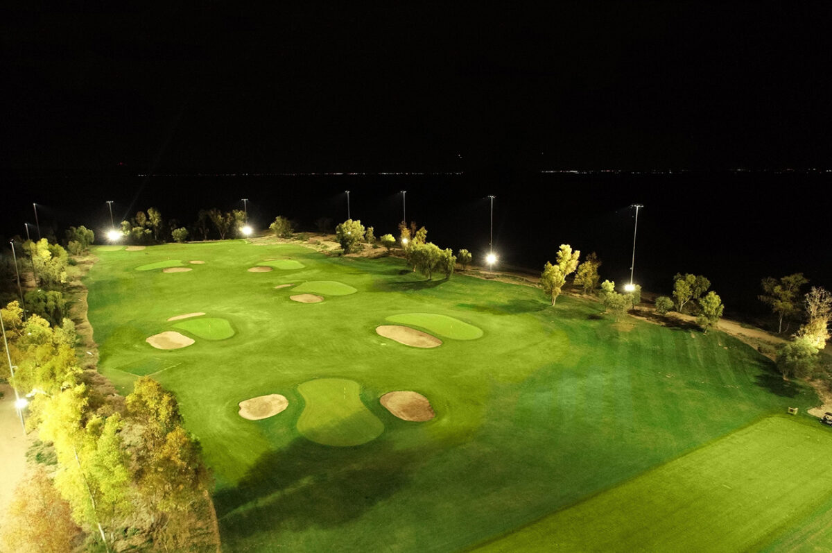 Ak-Chin Southern Dunes in Arizona offers night golf on newly lighted par-3 course