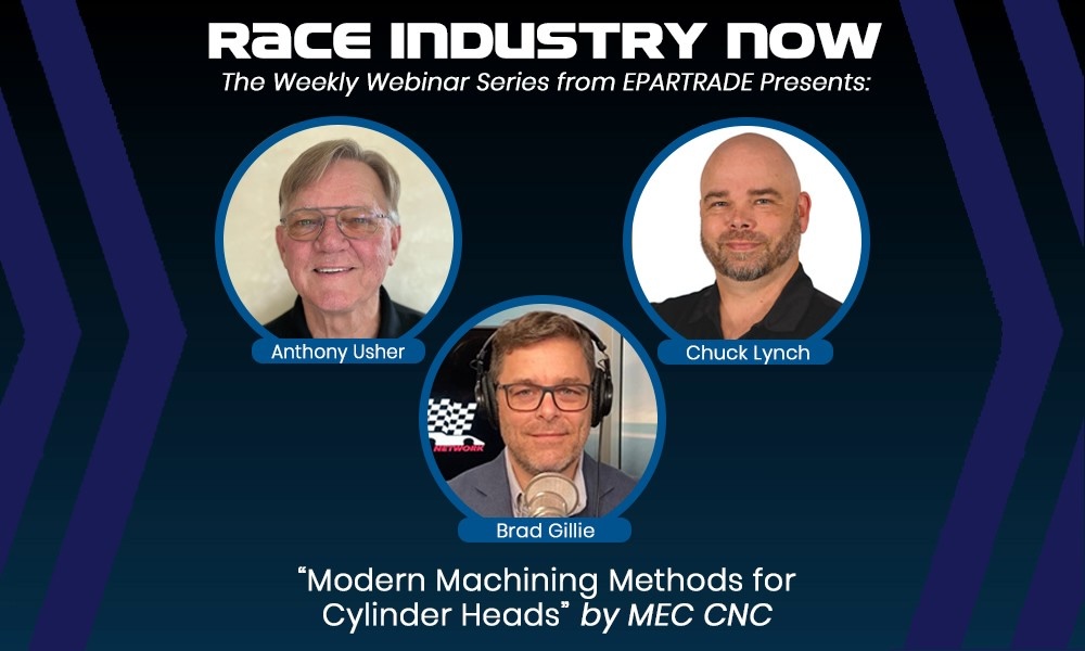 Race Industry Now webinar: “Modern Machining Methods for Cylinder Heads”