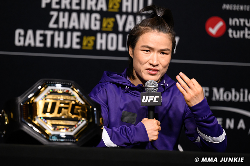 Zhang Weili sizes up Yan Xiaonan before UFC 300, impressed with growth as mixed martial artist