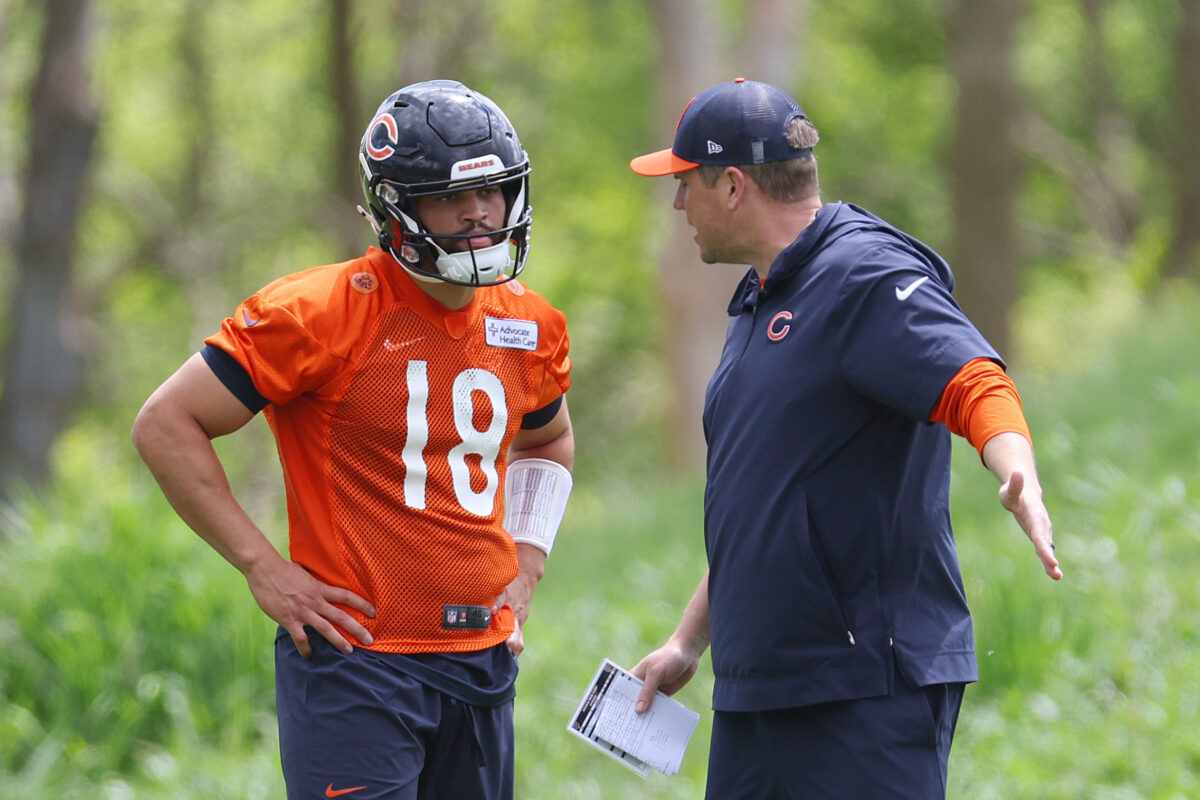 Bears OC Shane Waldron talks Caleb Williams’ transition taking snaps under center