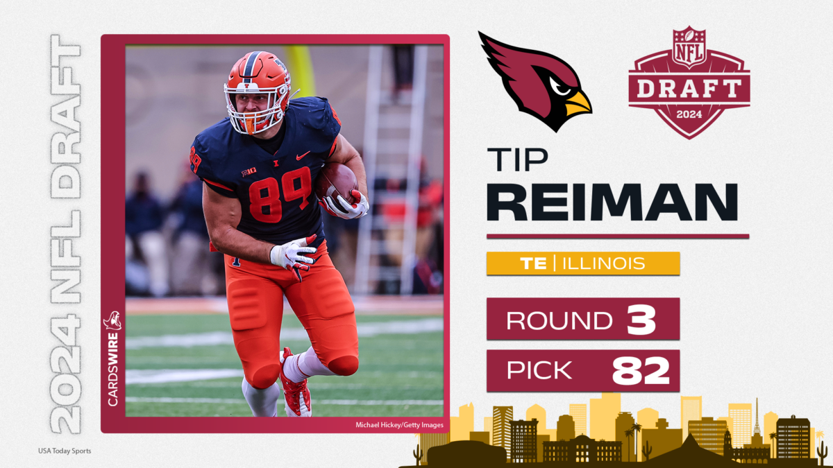 TE Tip Reiman was a surprising pick in Round 3 who fits Cardinals perfectly