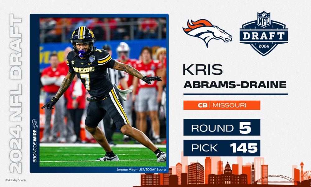 Broncos signing DB Kris Abrams-Draine to 4-year contract