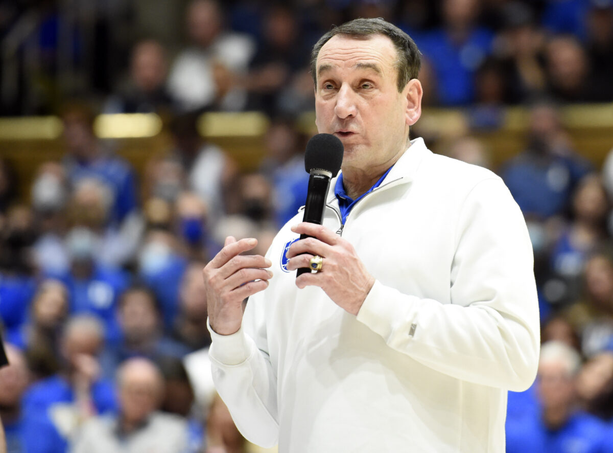 Mike Krzyzewski consulting with Los Angeles Lakers in head coaching search