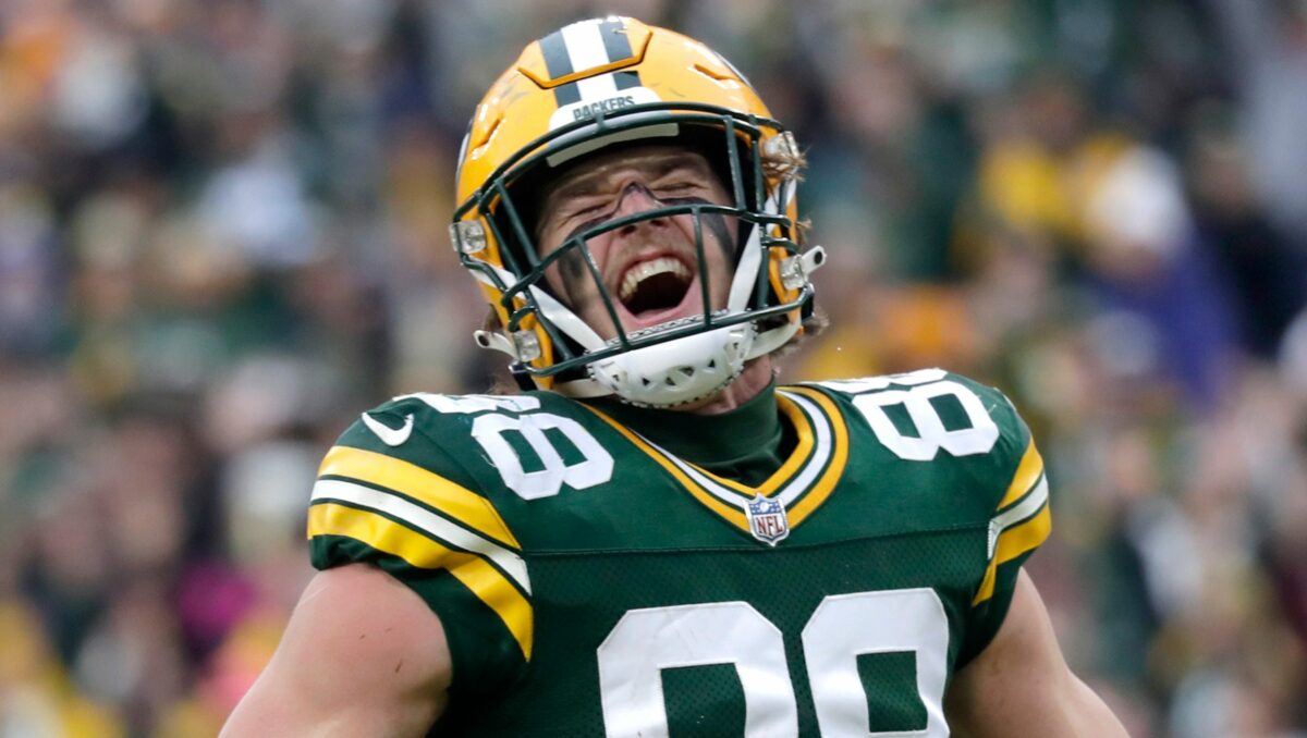 Luke Musgrave is PFF’s breakout player pick for Packers in 2024