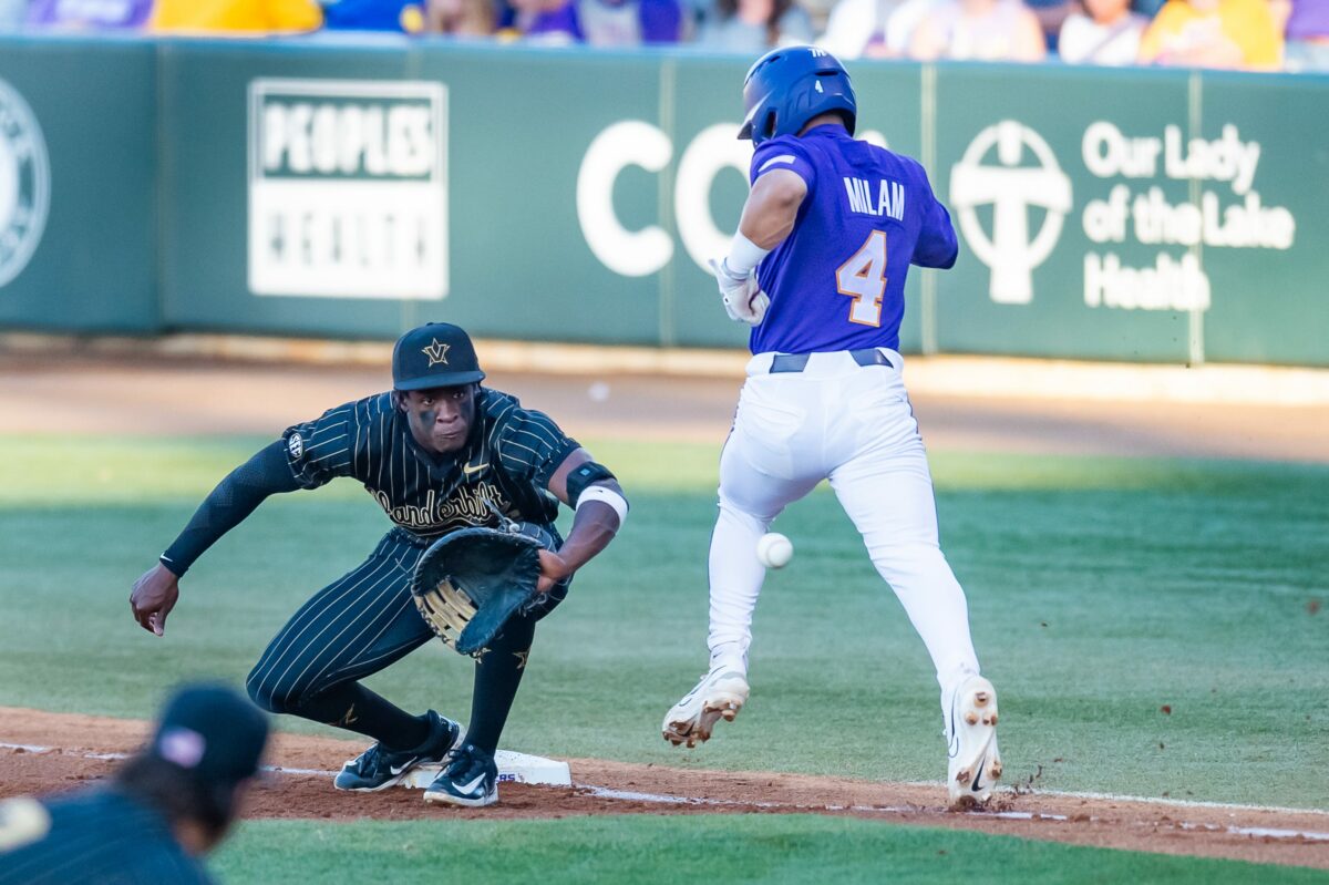 LSU baseball’s Steven Milam named SEC Freshman of the Week