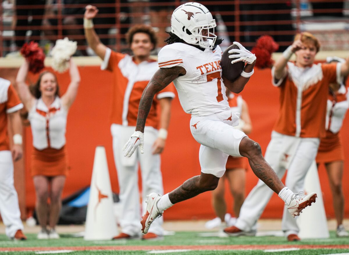 PFF analyst predicts Texas WR Isaiah Bond to first round of NFL draft