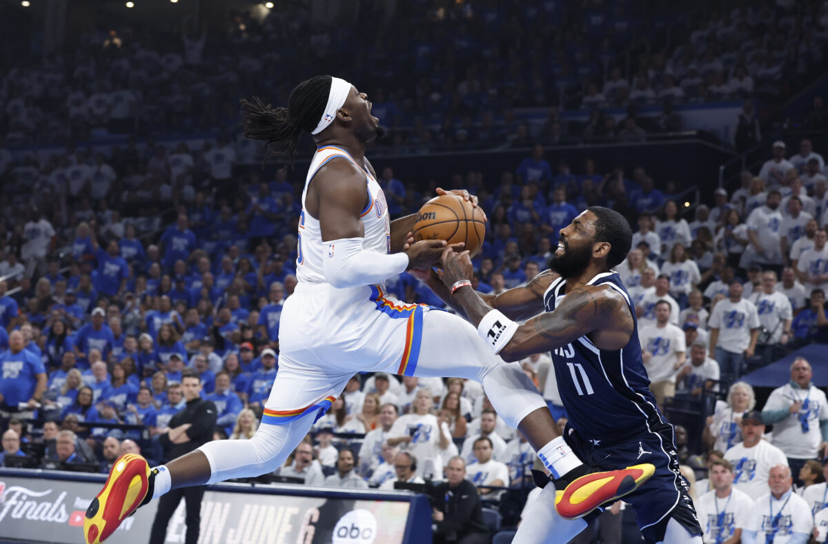 Kyrie Irving details Lu Dort’s defense after Thunder’s Game 1 blowout win