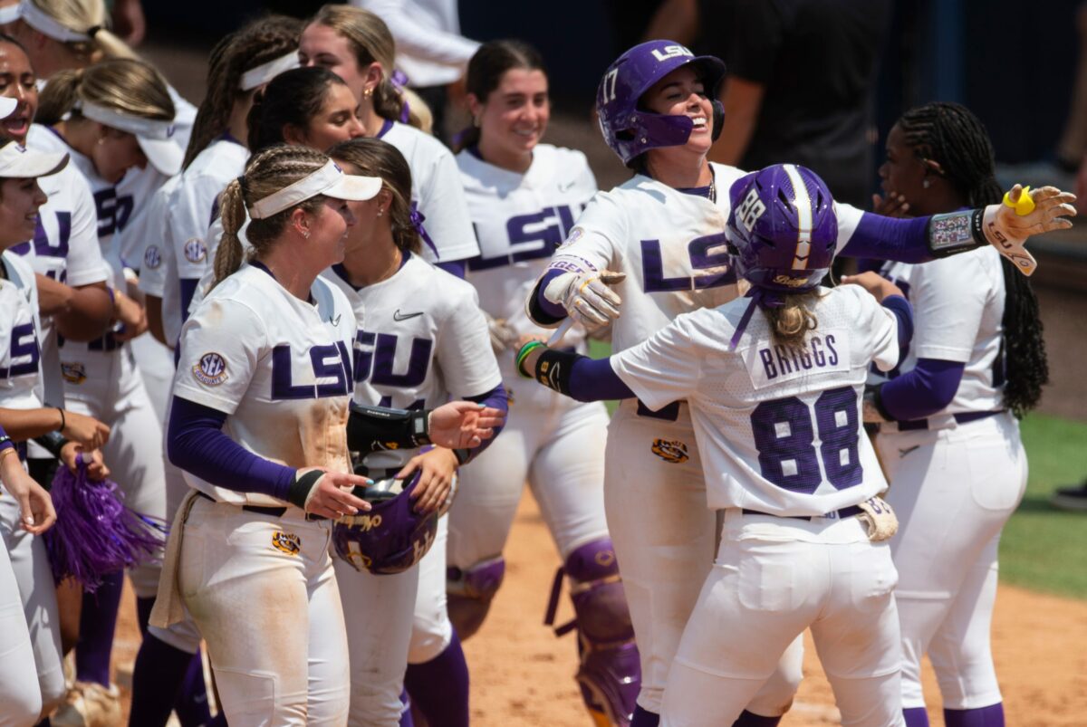 Photos from LSU softball’s walk-off win in 14th inning vs. Alabama in SEC tournament