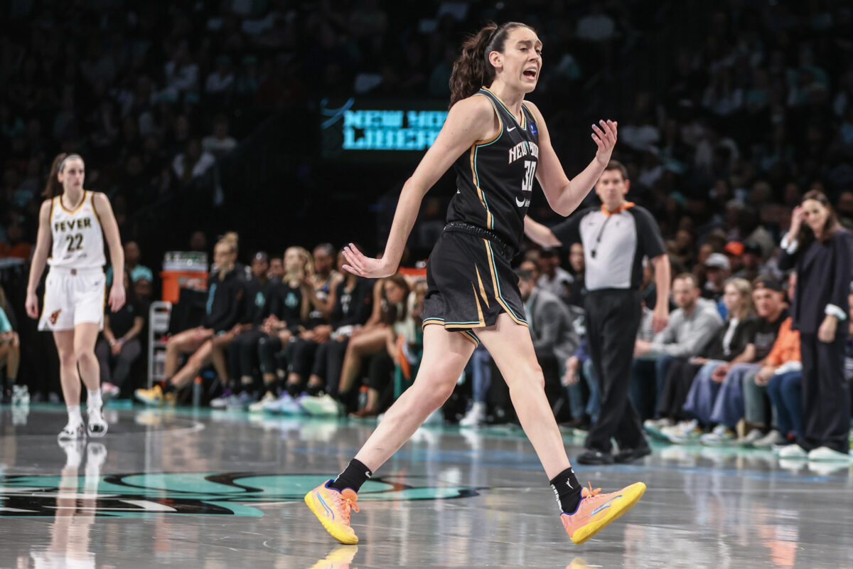 The Nets went to Barclays Center not to play, but to support the Liberty