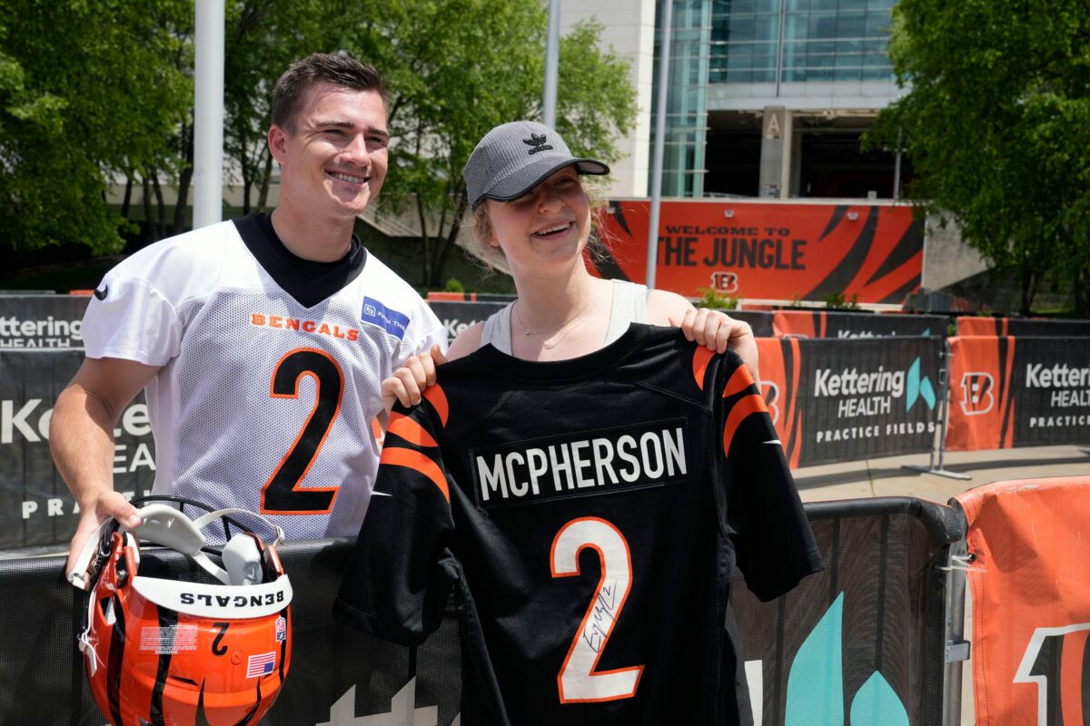 Bengals kicker Evan McPherson talks about kickoff changes