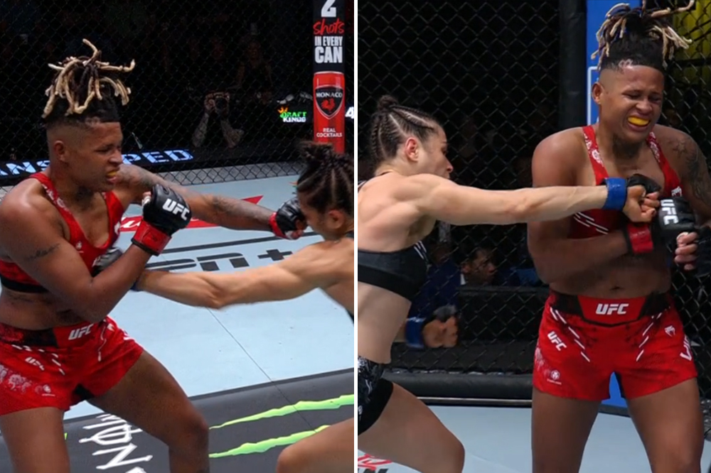 UFC Fight Night 241 video: Melissa Gatto’s ‘boob punch’ TKOs Tamires Vidal