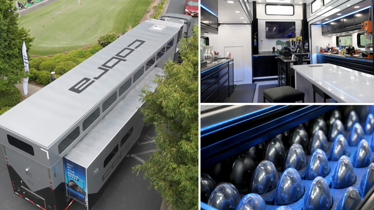 Cobra’s new PGA Tour trailer is a high-tech golf center on 18 wheels