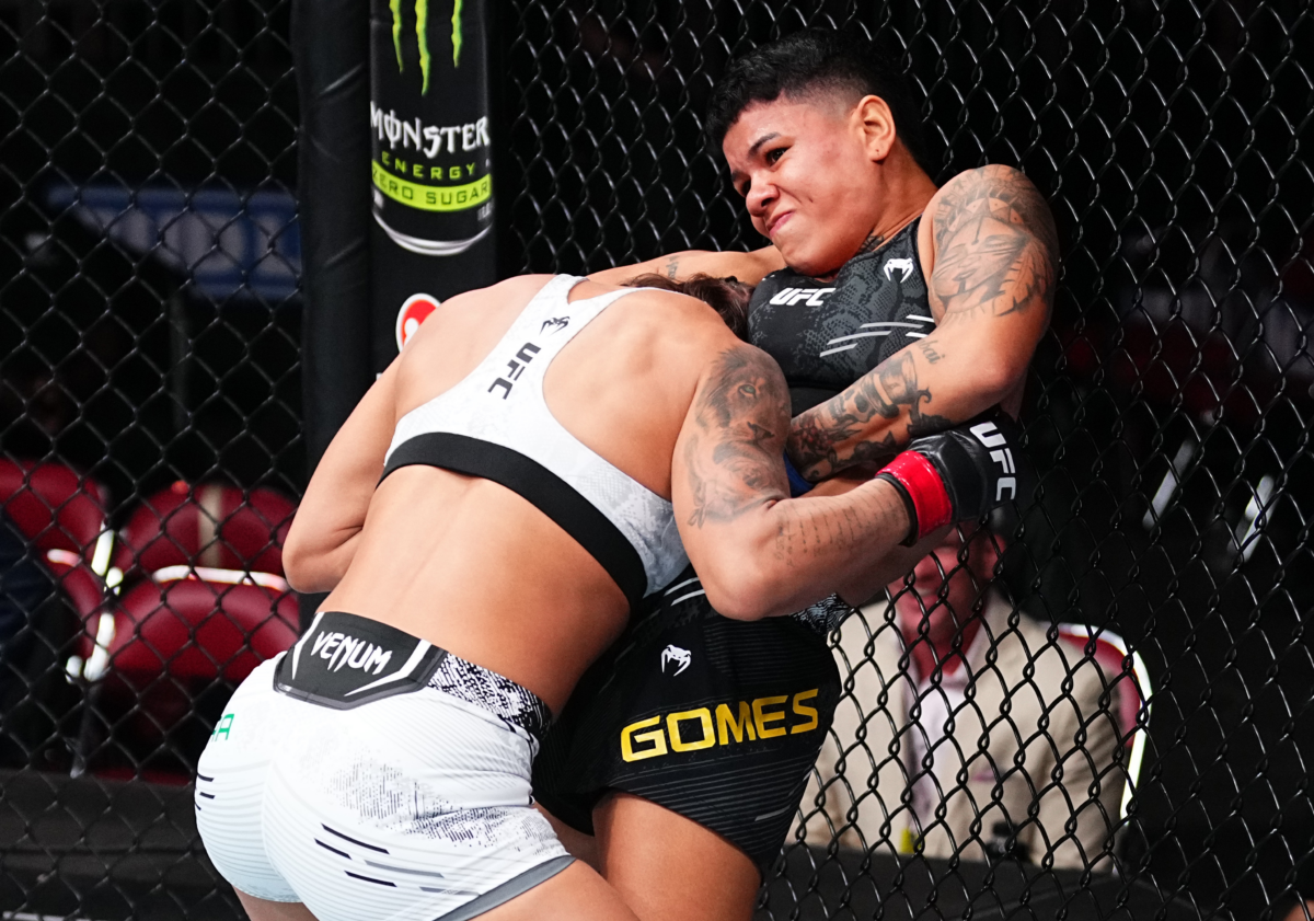 Denise Gomes gets jubilation for payoff after tough UFC Louisville camp for Eduarda Moura
