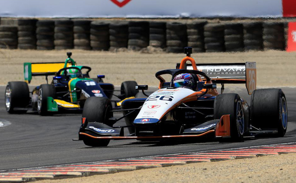 Foster completes Indy NXT sweep at Laguna Seca