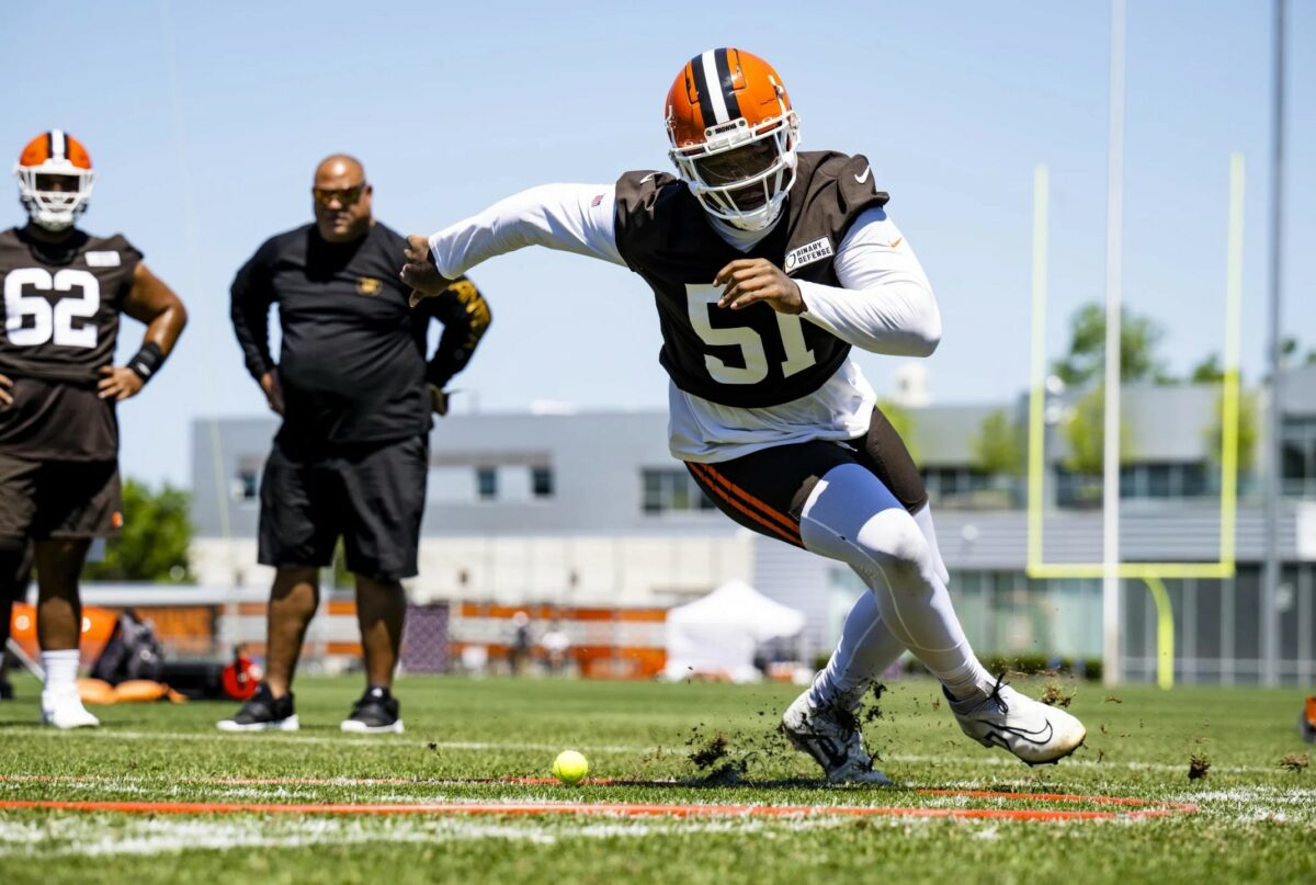 WATCH: Browns rookie DT Mike Hall Jr. puts his freak athleticism on full display