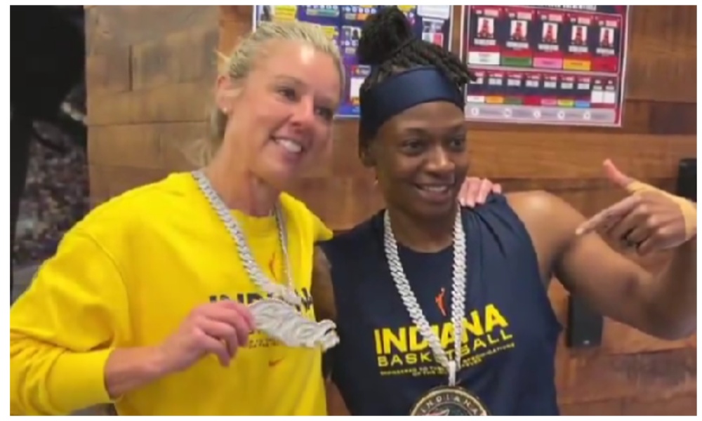 Erica Wheeler iced out the Fever, including Christie Sides, and we cannot stop giggling over the video
