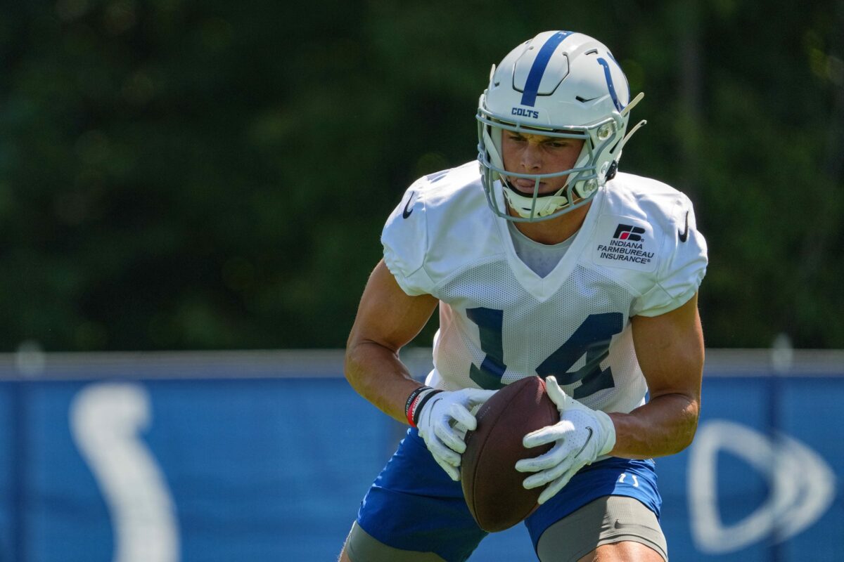 Colts WR Alec Pierce had foot stepped on, held out of minicamp for precautionary reasons