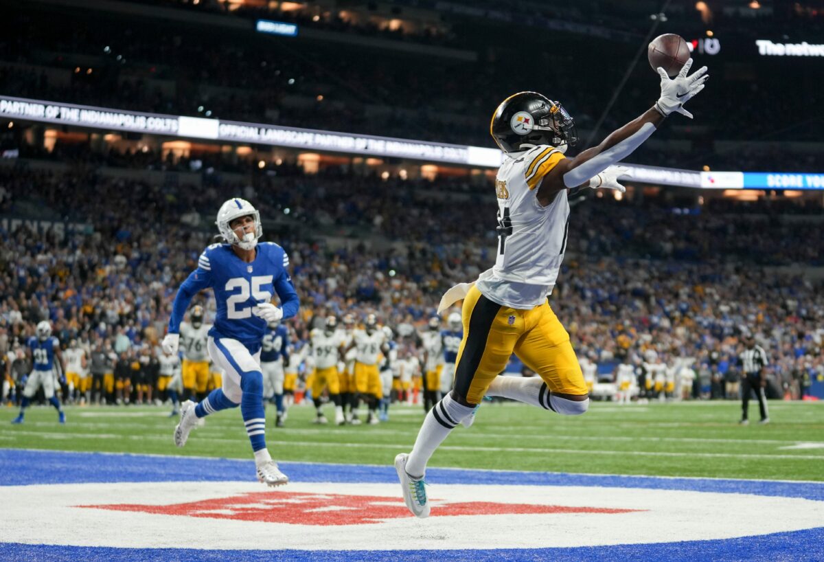 NFL analyst calls Steelers WR George Pickens a threat to single-season receiving record
