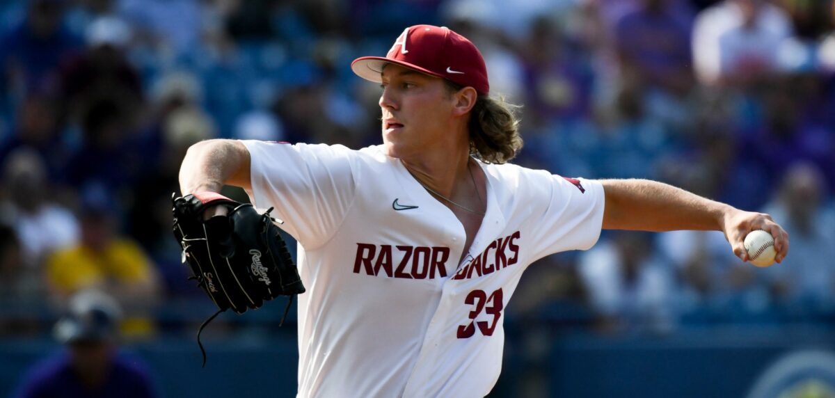 Arkansas baseball’s season on the brink after loss to Kansas State