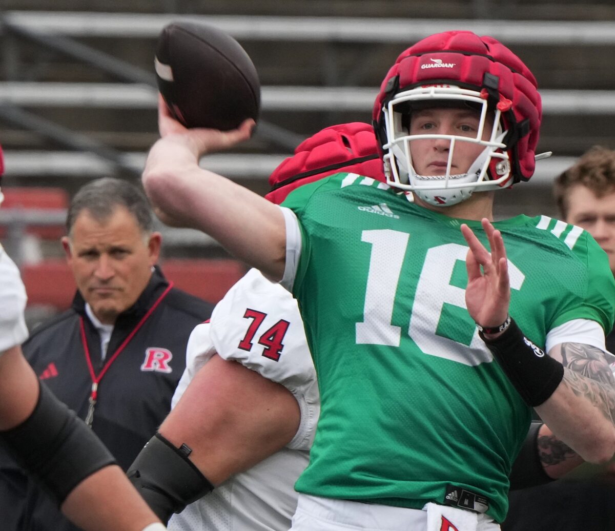 Greg Schiano says Athan Kaliakmanis won the Rutgers starting job due ‘to his accuracy’