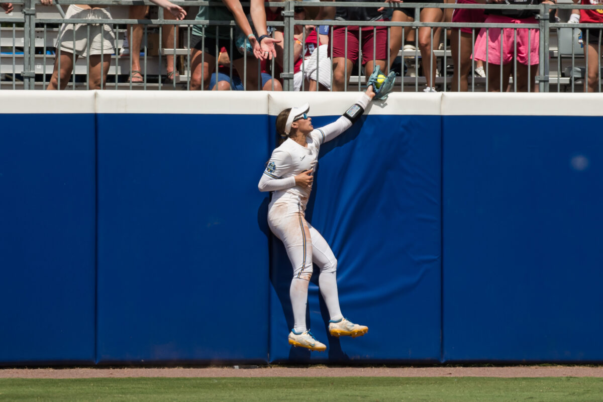 Photos from UCLA softball’s Women’s College World Series loss to Oklahoma
