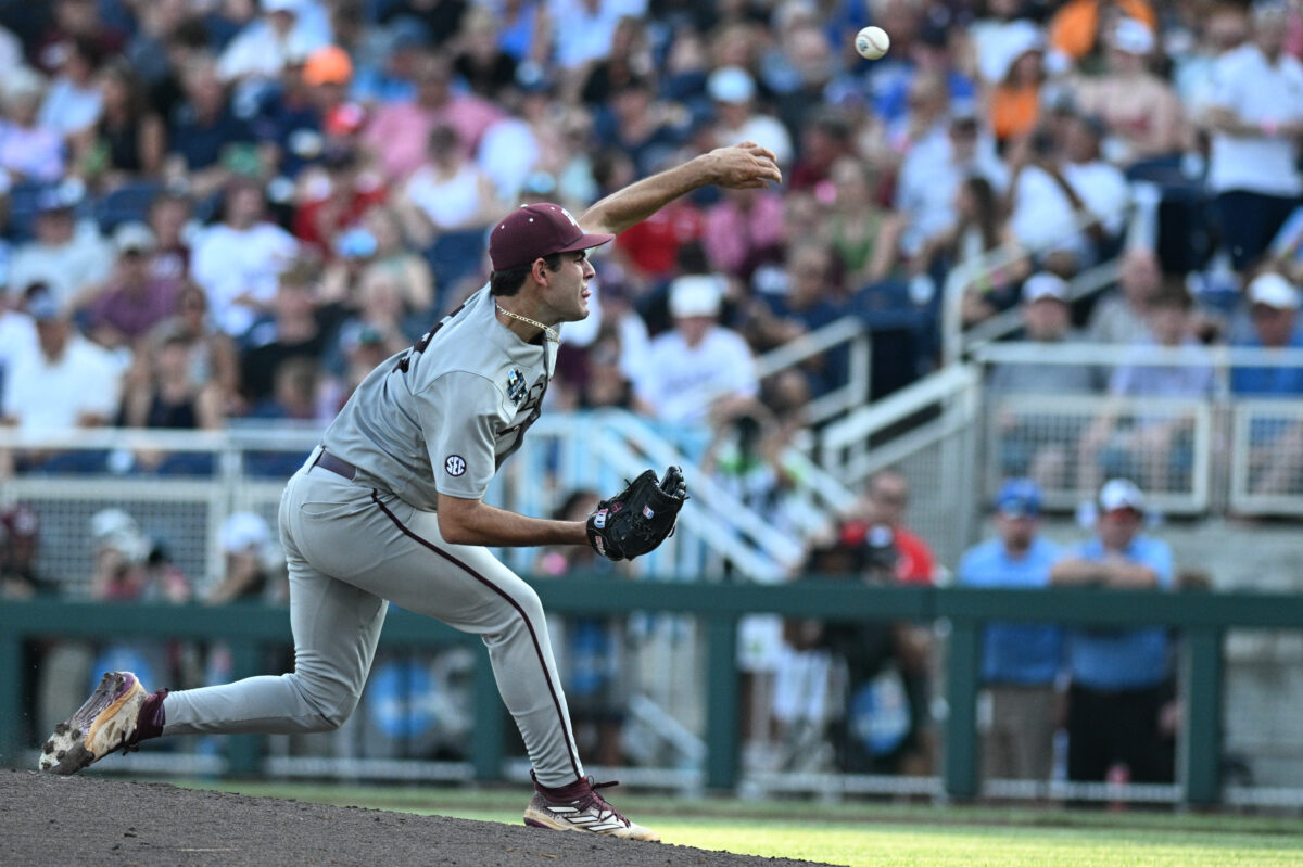 Texas A&M’s Game 1 starting pitcher vs. Tennessee in the CWS Finals has been announced