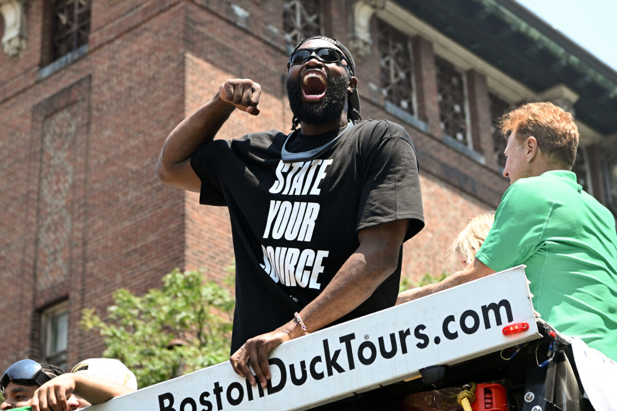 Jaylen Brown trolled Stephen A. Smith at Celtics championship parade