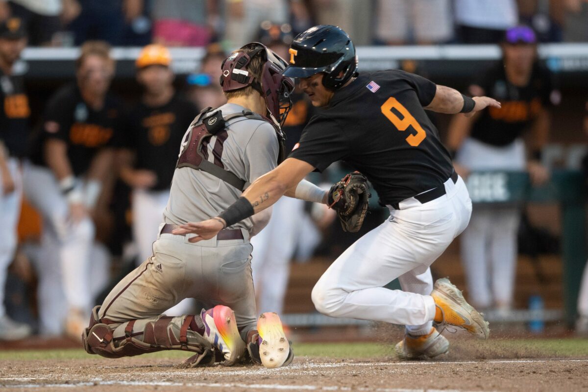 Best photos from Game 3 of the College World Series finals between Texas A&M and Tennessee