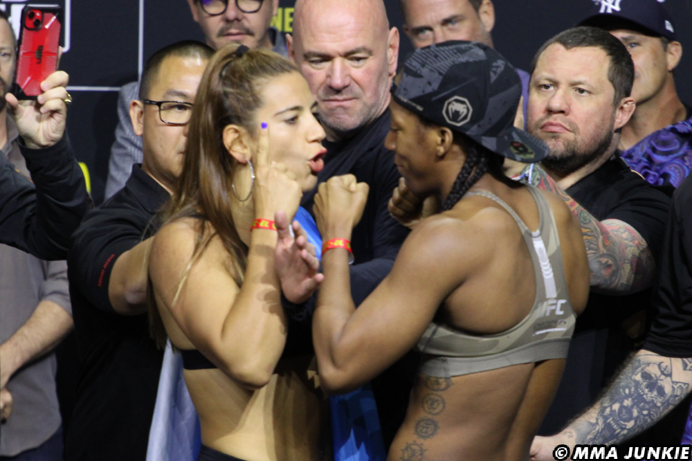 From Las Vegas brawl to UFC 302: How Ailin Perez vs. Joselyne Edwards grew into a heated grudge match