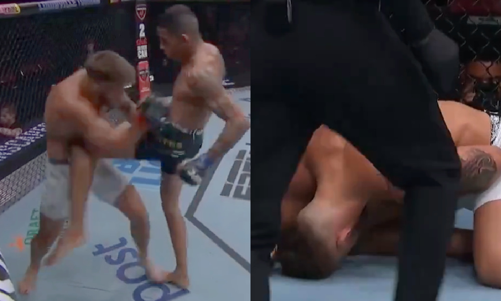 UFC on ESPN 57 video: Carlos Prates folds Charlie Radtke with pinpoint knee to body