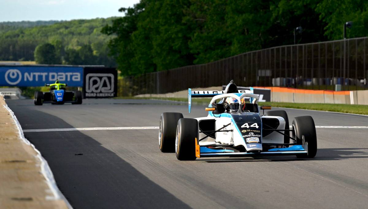 Hughes doubles and takes USF Pro 2000 points lead at Road America