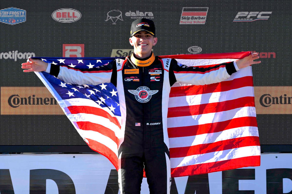 Corry wins USF2000 at Road America for local Pabst team