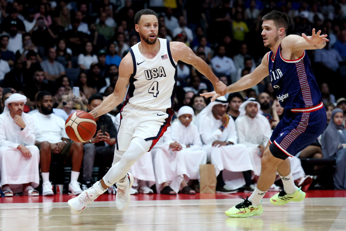 Steph Curry leads Team USA past Serbia with 24 points in showcase game
