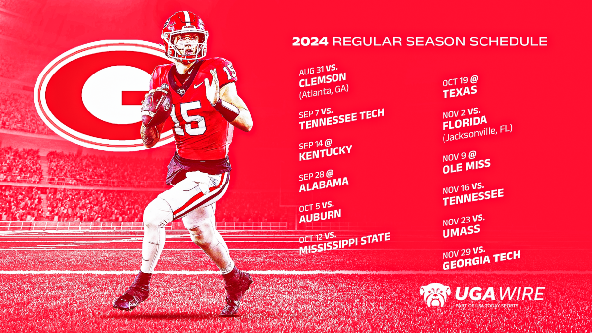 Downloadable 2024 Georgia Bulldogs football schedule