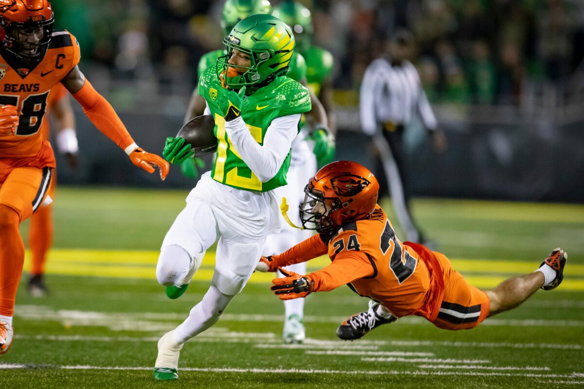 EA Sports has two Duck receivers as the fastest in the nation