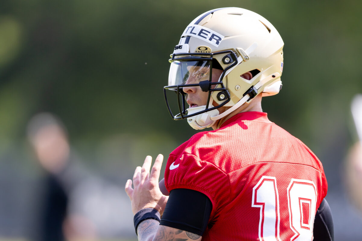 Saints rookie QB Spencer Rattler gets a great endorsement from one of his WRs