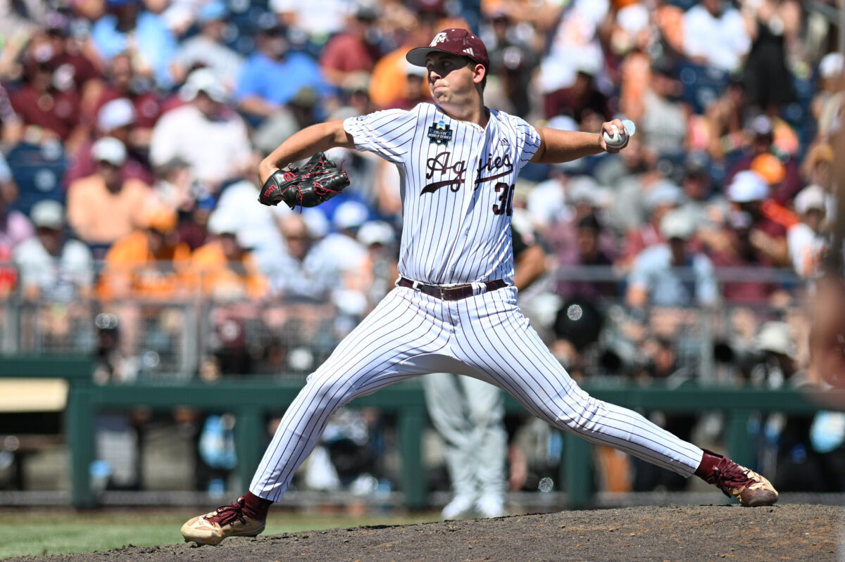 Texas A&M pitcher Kaiden Wilson withdraws from the portal and will return next season