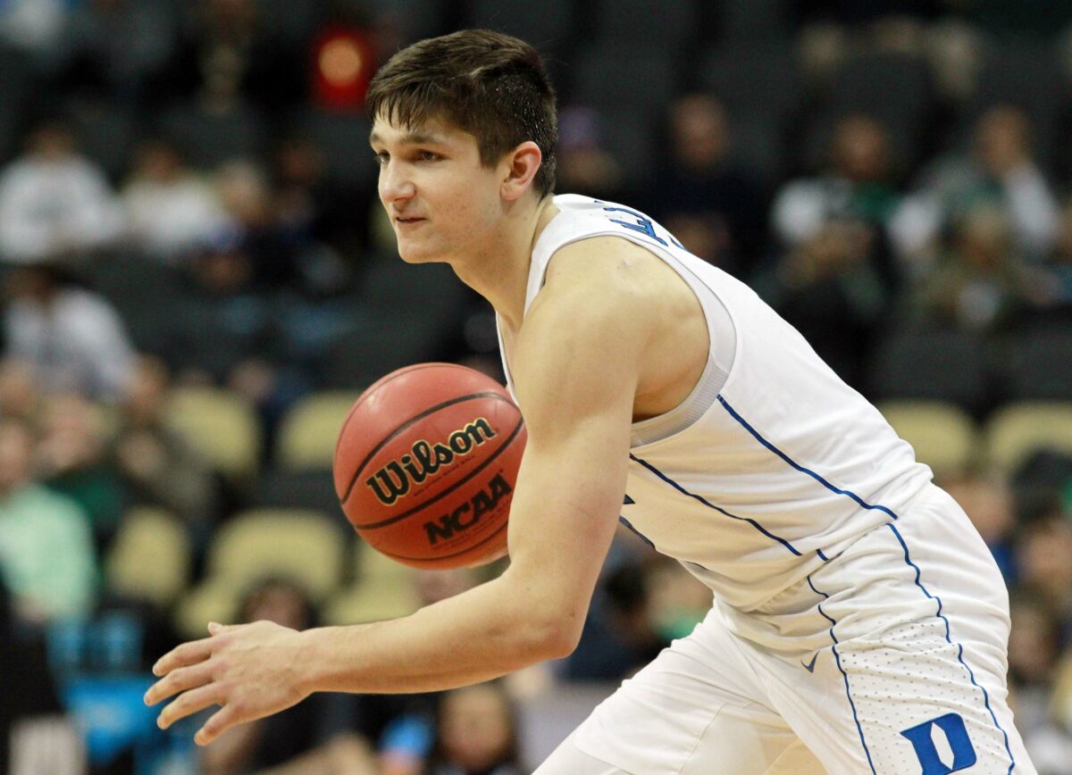 Duke basketball shares photos of Blue Devils legend Grayson Allen back on campus