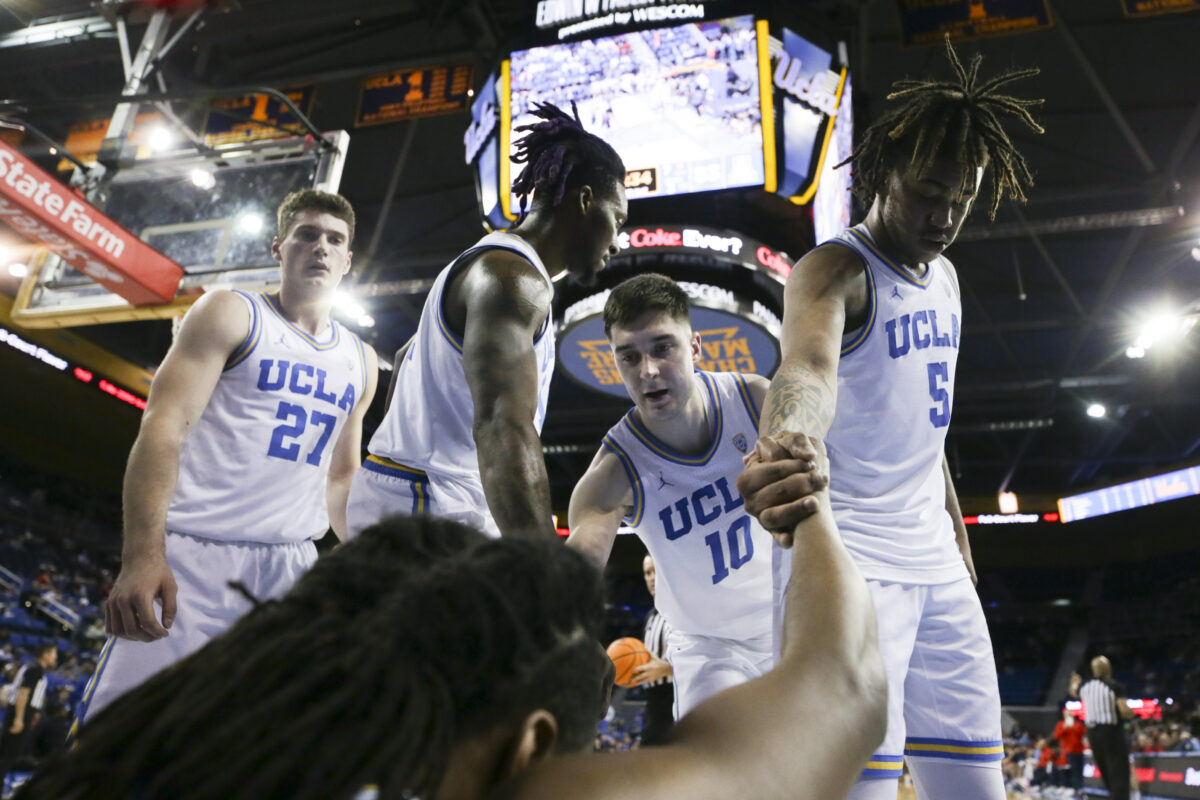 UCLA head coach Mick Cronin discusses play at Pauley Pavilion