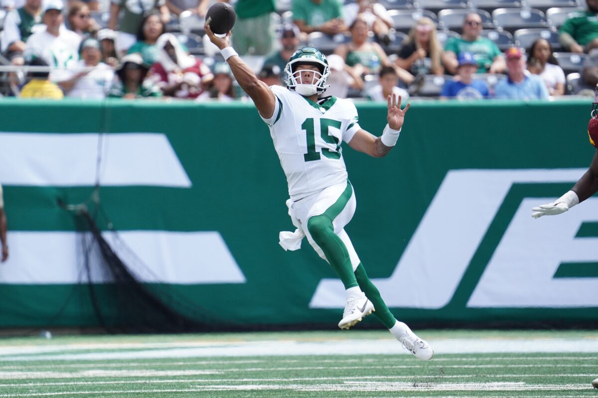 Saturday’s New York Jets preseason opener was strong for Adrian Martinez