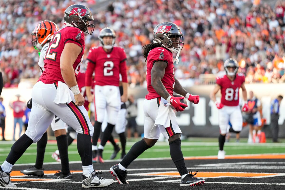 WATCH: Bucs rookie RB Bucky Irving scores TD in preseason opener