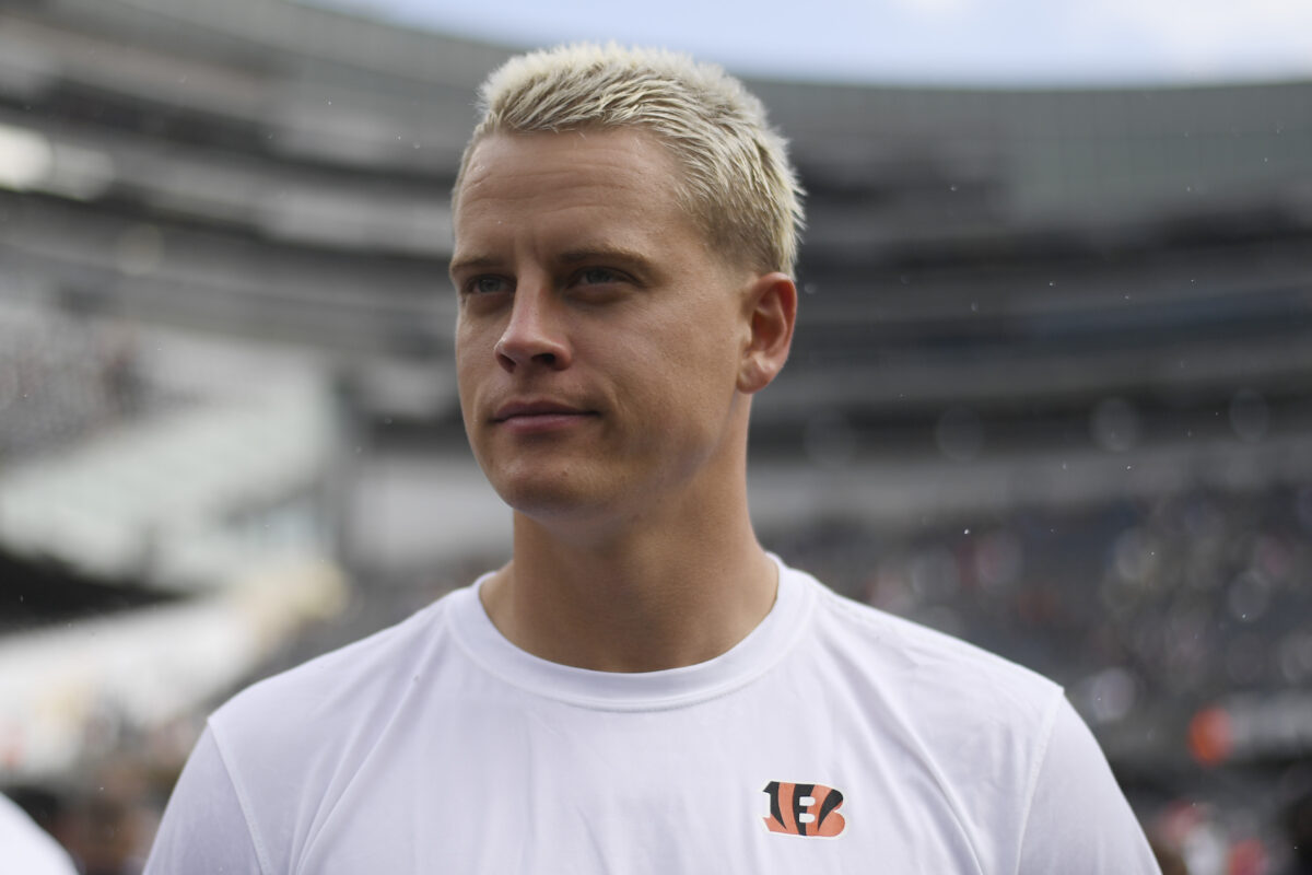 Joe Burrow, fashion fan, isn’t worried about Bengals’ jersey combos