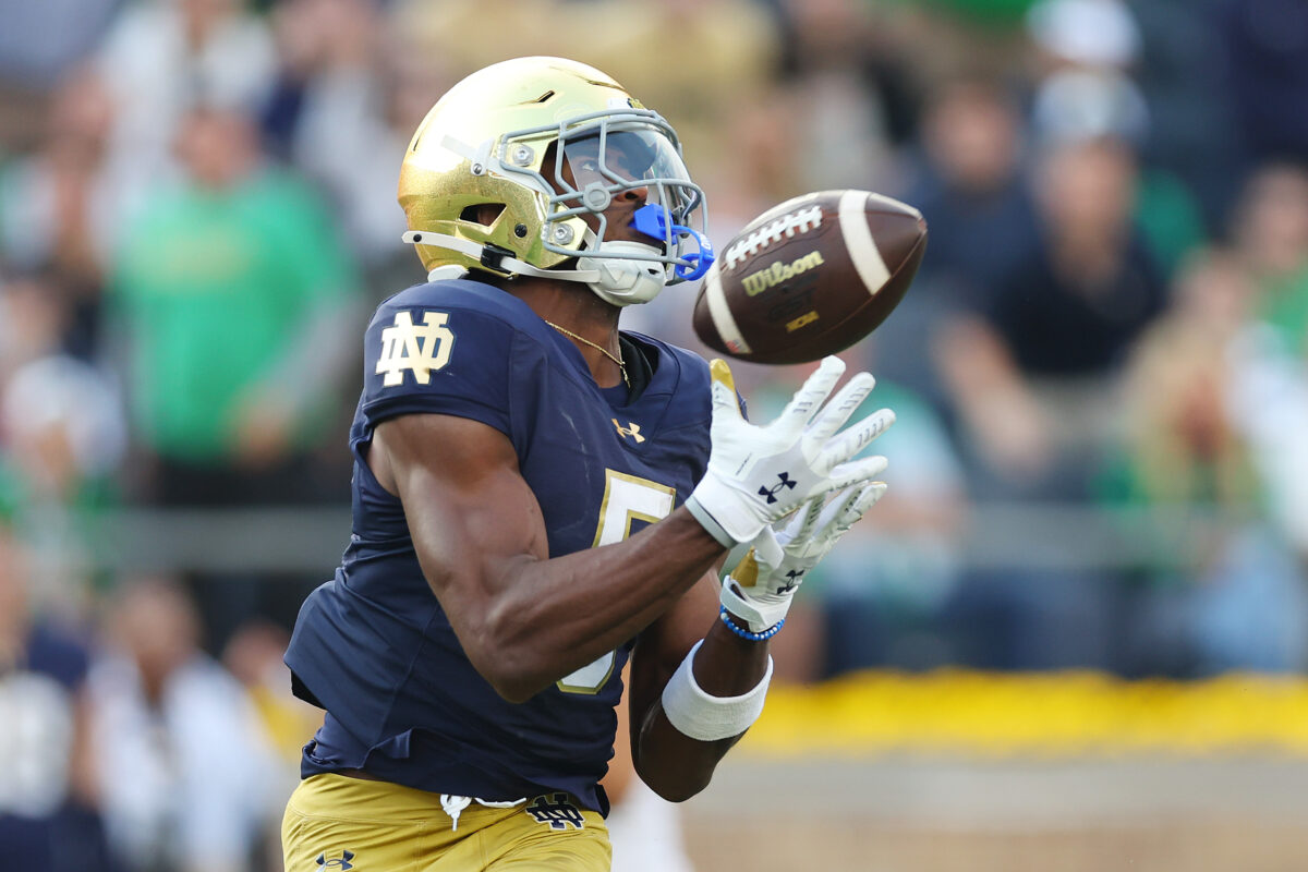 Notre Dame Week 9 highlight: Riley Leonard finds Beaux Collins for 37-yard touchdown