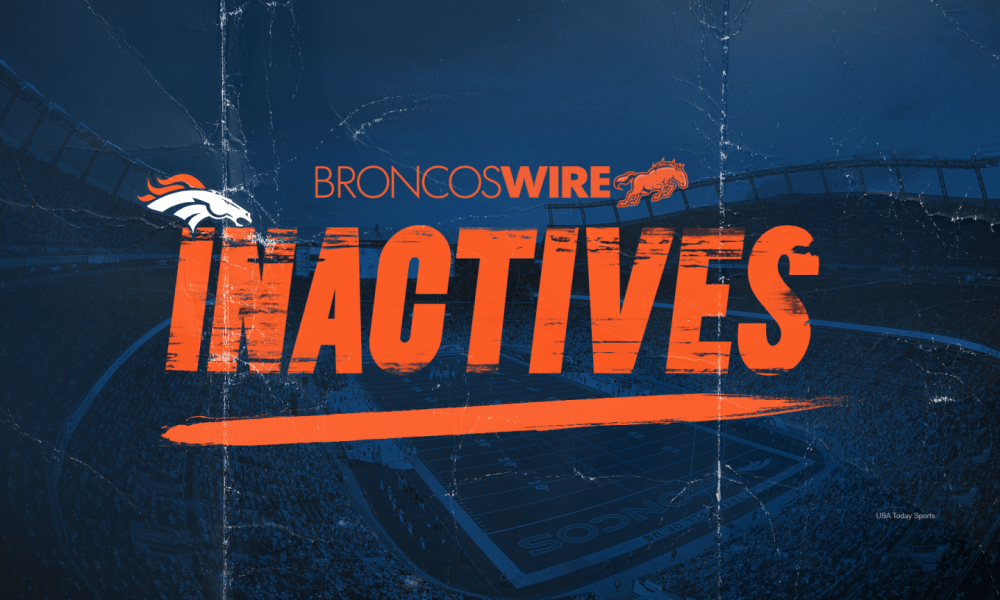 Broncos inactives: Starting defensive back won’t play vs. Panthers