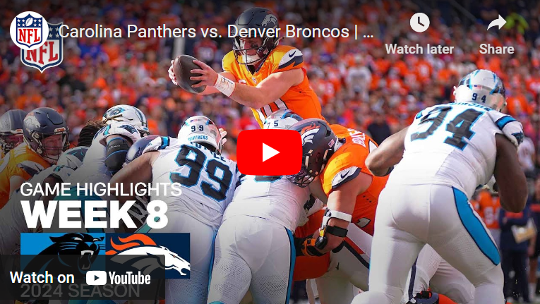 WATCH: Highlights from the Broncos’ 28-14 win vs. Panthers