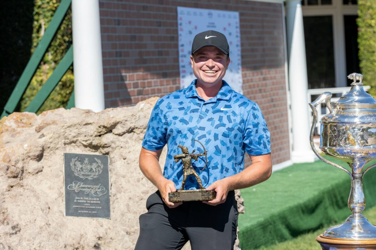 12 hours and 1,760 miles away after PGA Tour debut, this golfer teed it up in college event