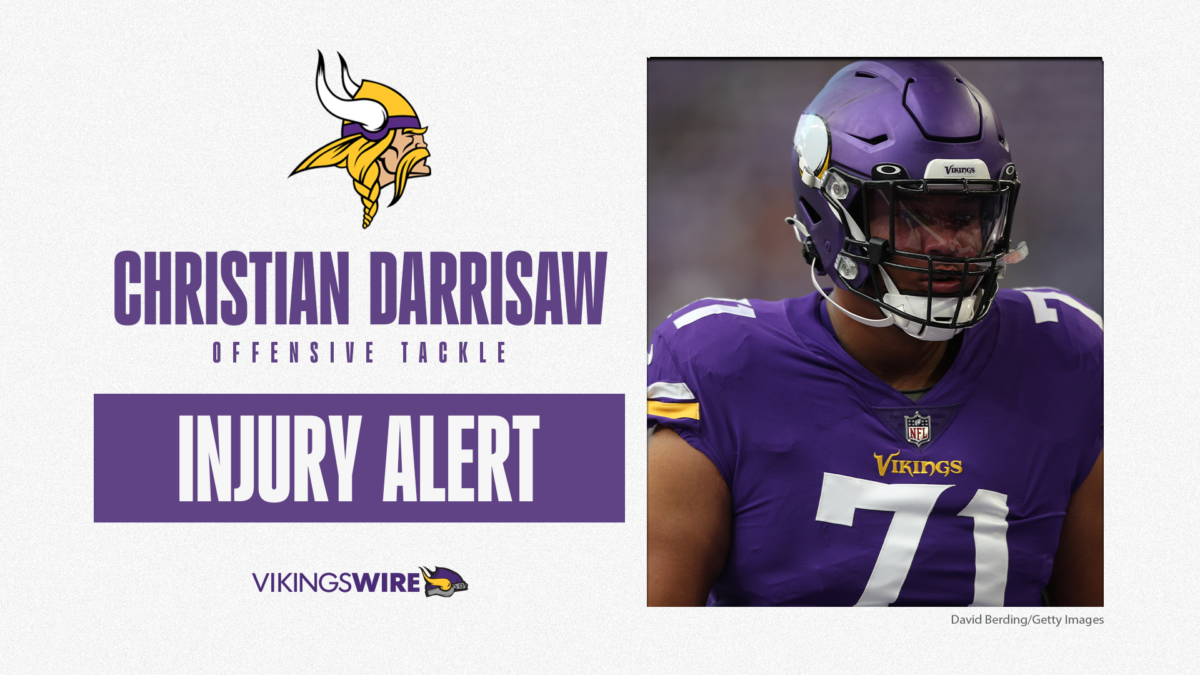 Christian Darrisaw injury vs. Rams: Latest news on Vikings LT