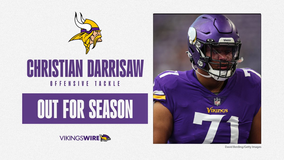 Christian Darrisaw injury update: Latest news on Vikings LT