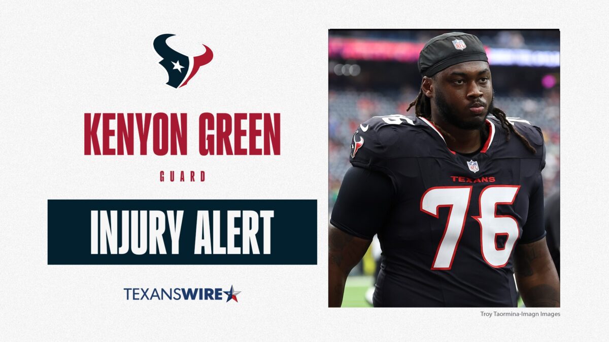 Kenyon Green injury vs Jets: Latest news on Texans OL